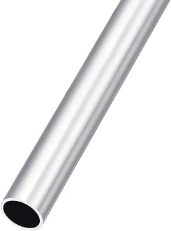 METALLIXITY 6063 Aluminum Tube (14mm OD x 12mm ID x 300mm L), Aluminum Round Tubing - for Home Furnishing, Machinery, DIY Handicraft
