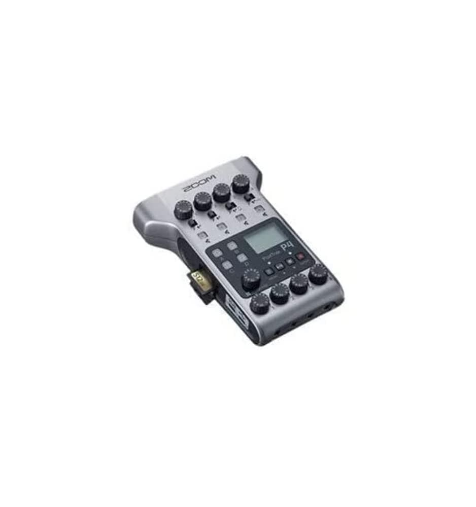 P4 PodTrak Mobile Podcast Recorder and Mixer with 4 XLR Microphone Inputs & USB Interface for Studio, Interview & Livestream
