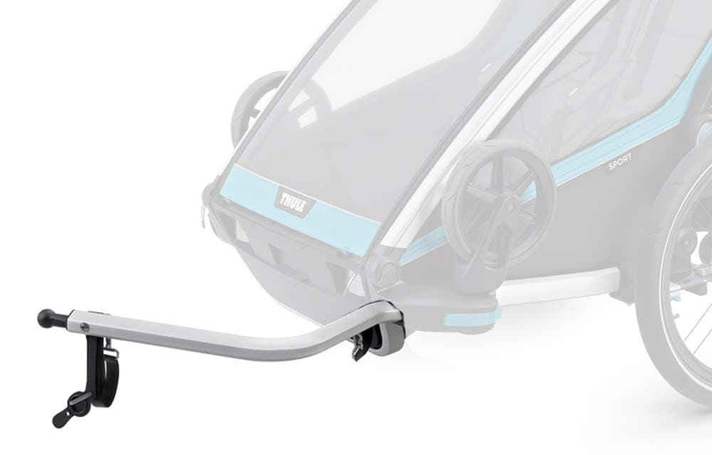 Chariot replacement cycle hitch arm for Cross or Lite,Black, Silver