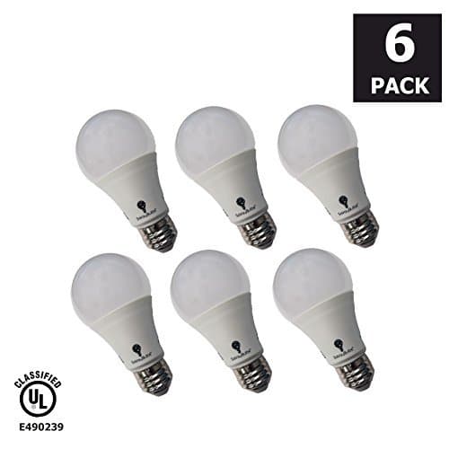 Solray 9.5W LED Light Bulb A19 ~ E26 Non-Dimmable LED Bulb [60W incandescent Equivalent], 2700K (Soft White Glow), 800 Lumens, Medium Screw Base, 320° Omnidirectional, UL-Listed (Pack of 6)