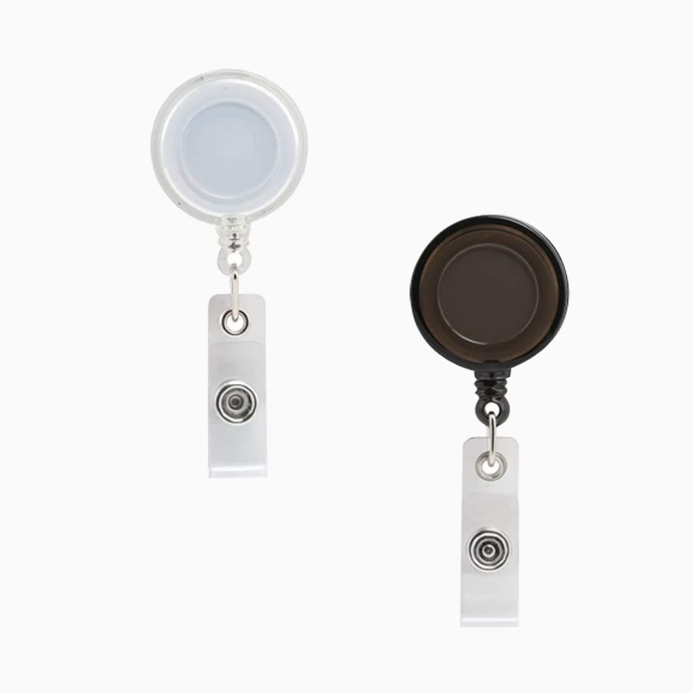2 Pcs Retractable Key Chains, Holder Badge Reel Clips, Retractable Keyring, for Chains Keys, Badge Holders, ID Card Holders