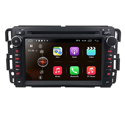 7 inch Android 9.0 Quad Core 2 Din in Dash Touchscreen Car Stereo DVD Player FM/AM Radio Receiver Navigation Bluetooth for GMC Chevy Silverado 1500 2012 GMC Sierra 2011 2010