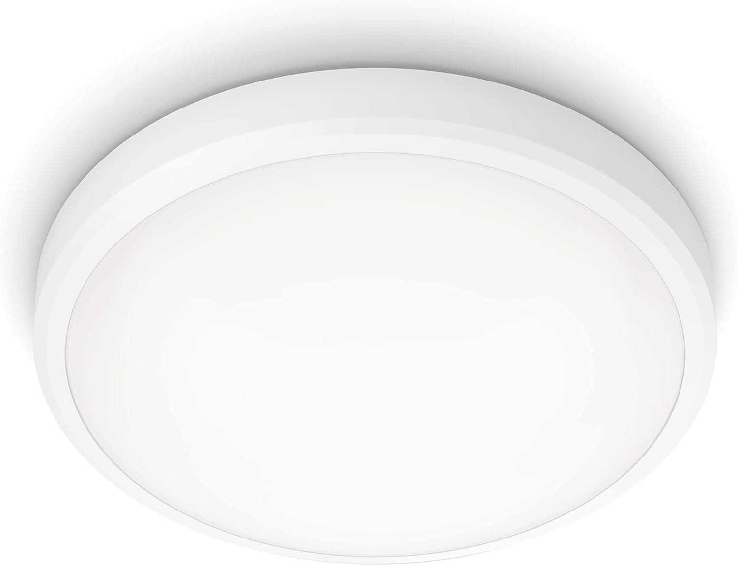 LED Doris Bathroom Ceiling Light 4000K 17W IP44 [Cool White - White] For Indoor Lighting, Bathroom and Kitchen