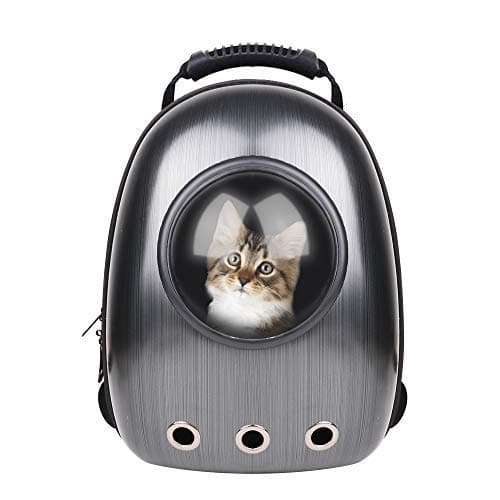 Makerfire Cat Backpack Carrier Pet Black Backpack Bubble Rucksack Carry Cats & Back Pack Capsule Space Carriers Cat Clear Carrying Backpack for Kitten