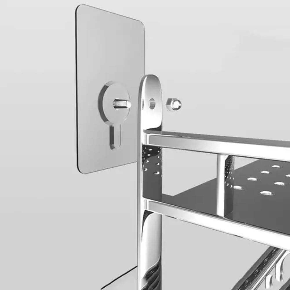 Zulaxy Adhesive Screw Hooks for Wall Without Drilling, 20 Pack Adhesive Screw Hooks for Wall Heavy Duty Strong Nail Free Hanging, Kitchen Accessories Items (Nail Hook, Transparent) Stainless Steel