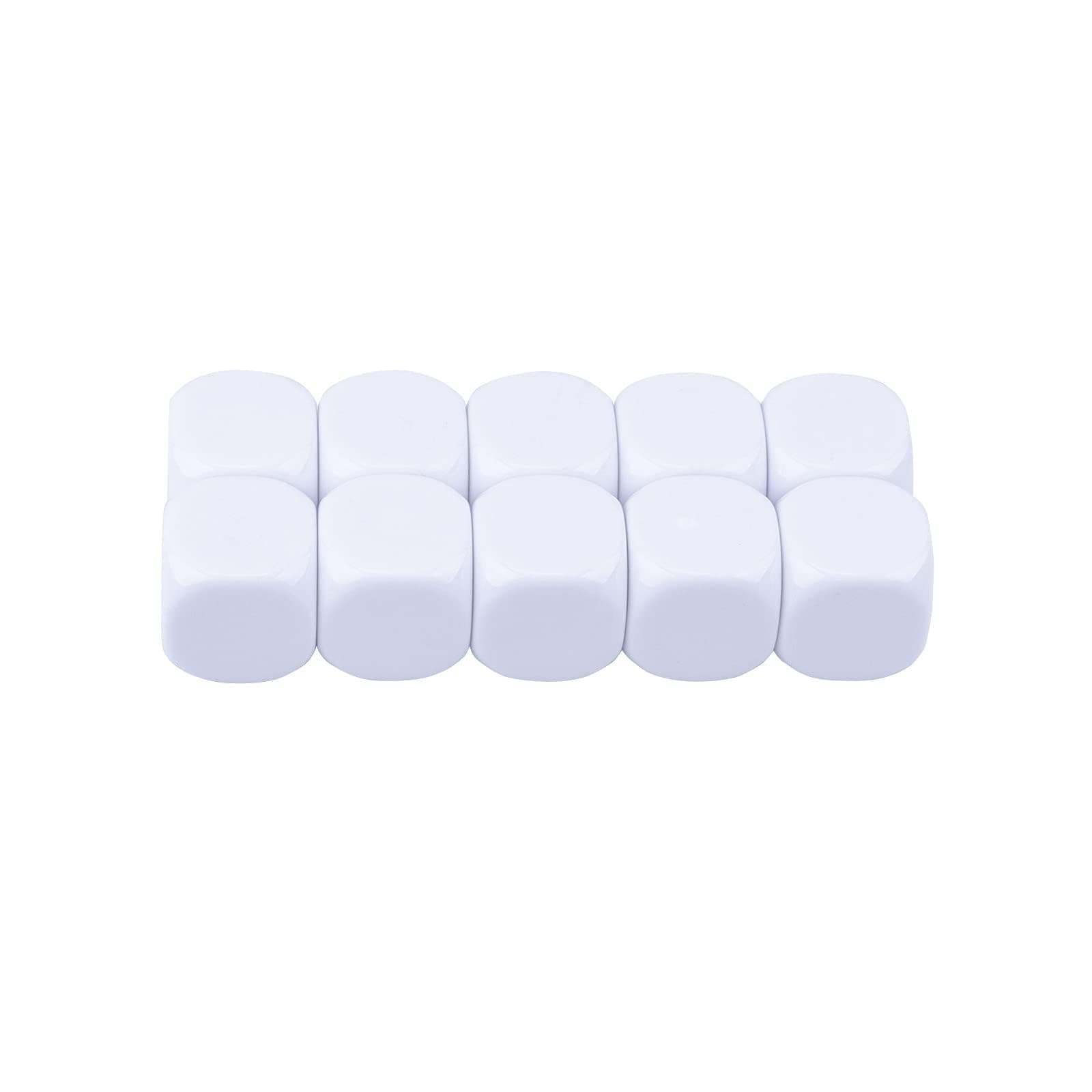 10 / 100Pcs 22MM Round Hollow Six Dice Teaching Created Sesources Teaching Game Plastic Cubes