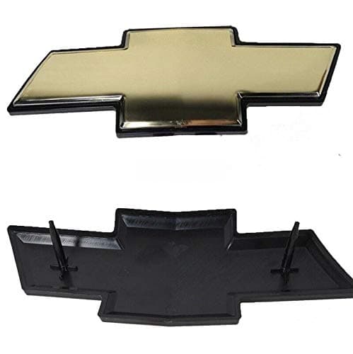 Front Grill Emblem,Bowtie Emblems Car DIY GM Logo Gold Compatible for 2007-2014 Suburban Tahoe Avalanche Compatible for Chevy