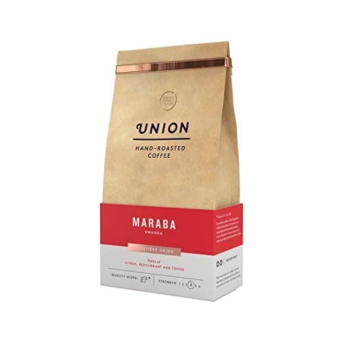 Union Coffee Medium Roast Cafetiere Grind - Maraba Rwanda 200g - Pack of 2