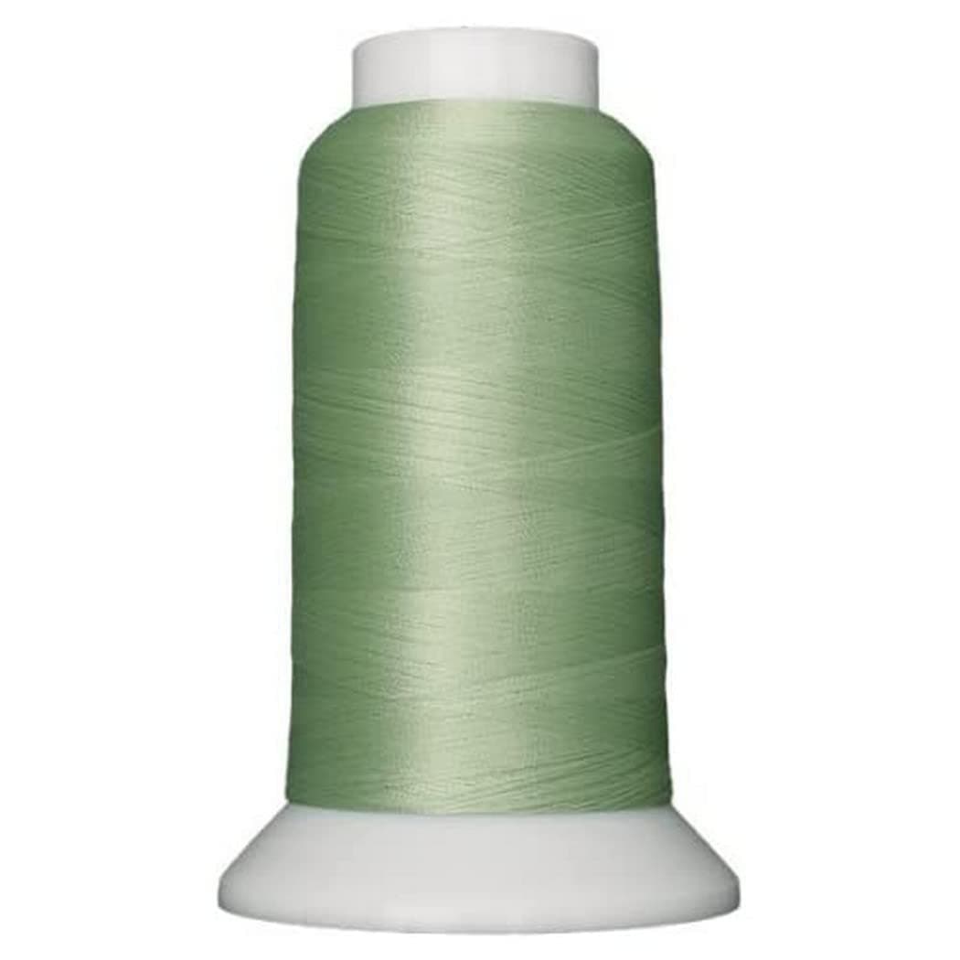 Superior Threads Bottom Line 2-Ply 60-Weight Polyester Embroidery Quilting Sewing Thread - 3,000 Yard Cone (#614 Light Green)