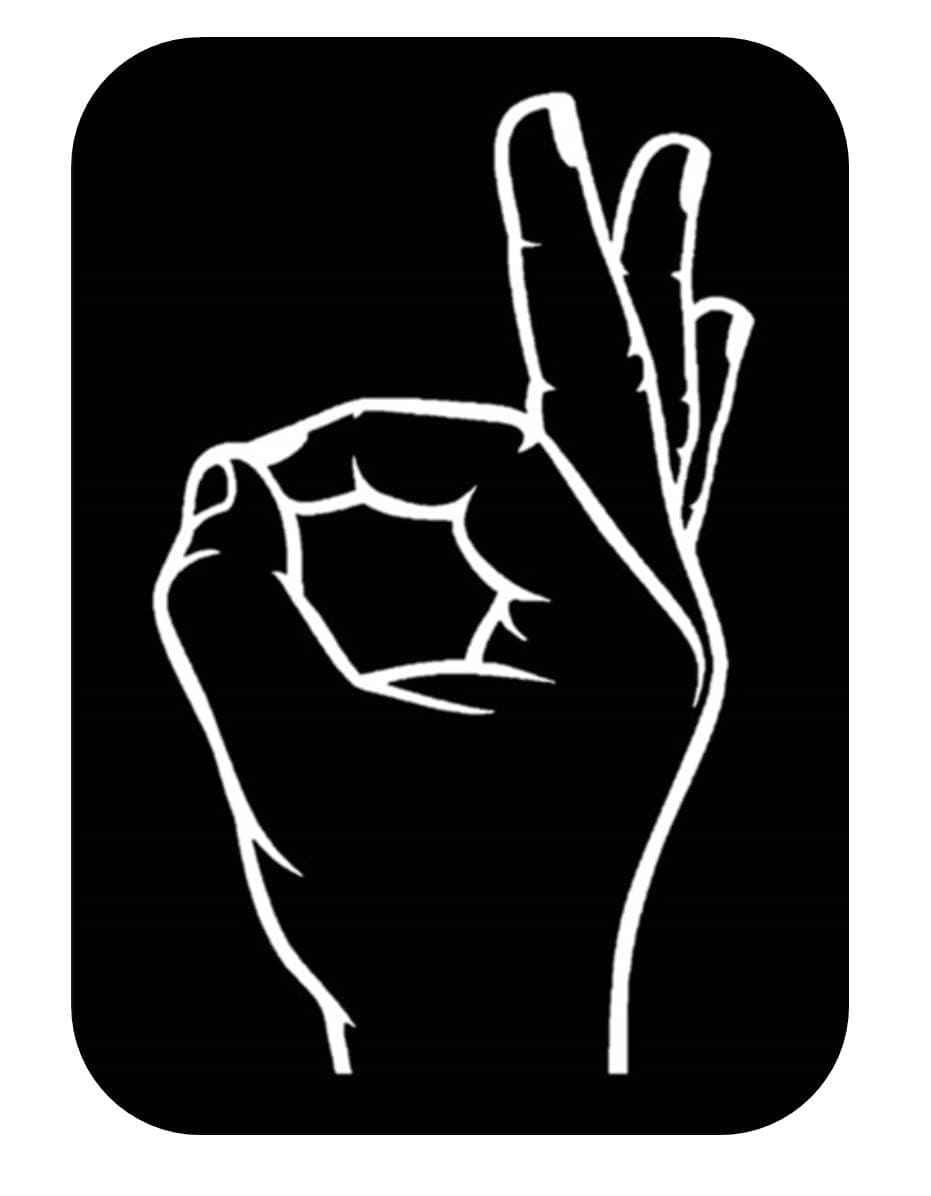 Circle Game Hand 6" Vinyl Sticker Decal AS1279