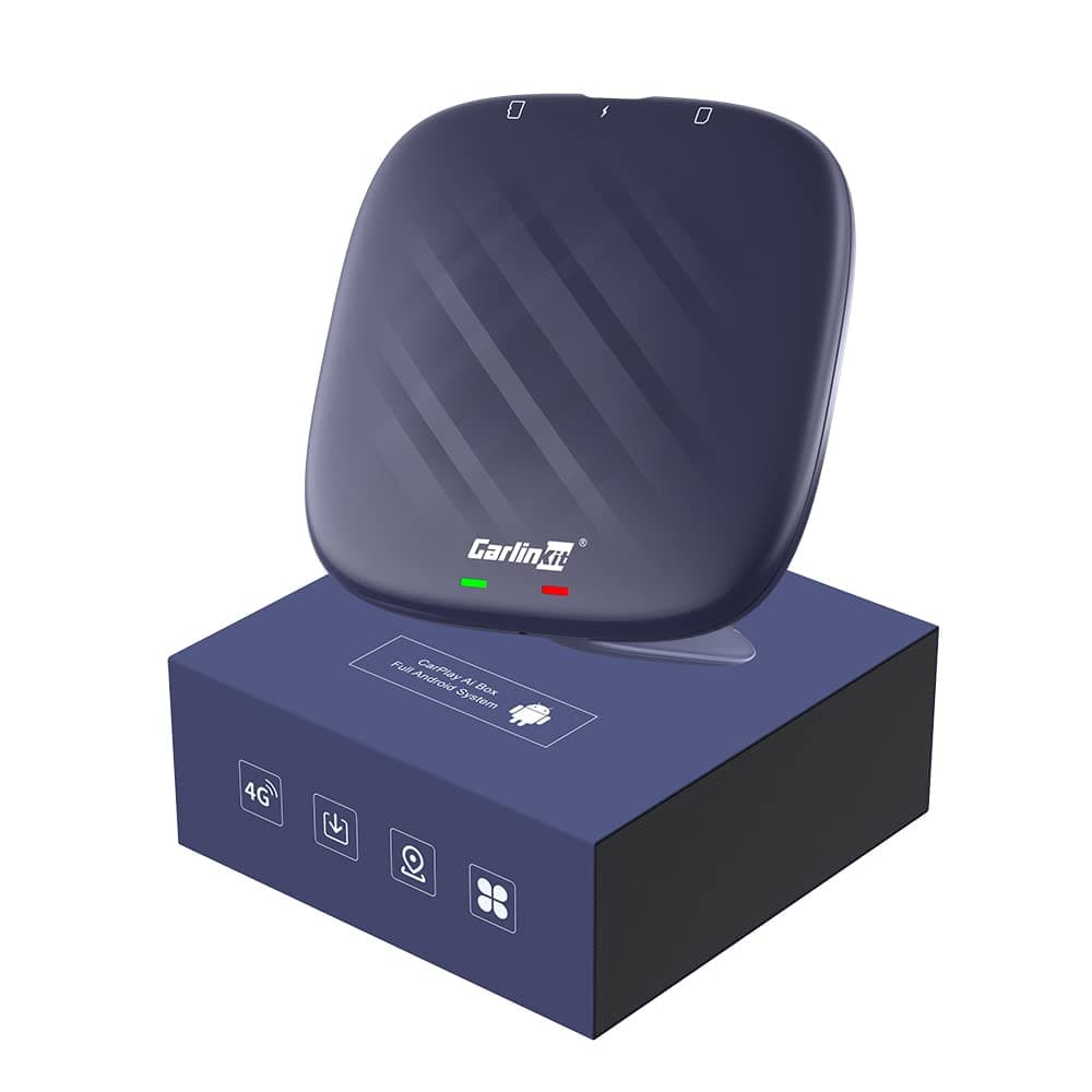 Tbox Plus Android 13 CarPlay AI BOX, 8 GB+128 GB, Snapdragon QCM 6125, Support Wireless CarPlay/Wireless Android Auto, Google Play Store, Netflix, YouTube Online, Support Firmware Update