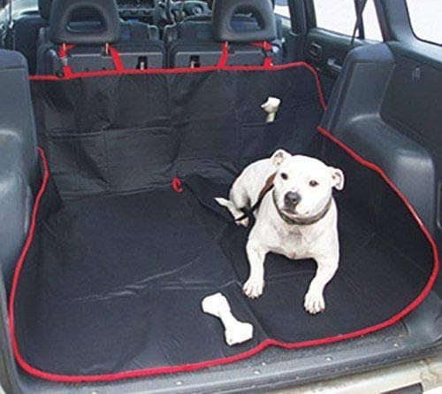 EFG Heavy Duty Universal Waterproof 2 in 1 Boot Liner Rear Car Back Seat Protector Pet Dog Cat Cover