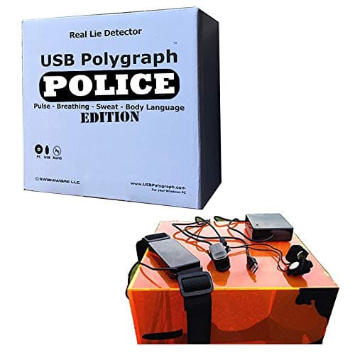 2: Police Edition - USB Polygraph Lie Detector Machine - Aluminium, 100% Aluminium