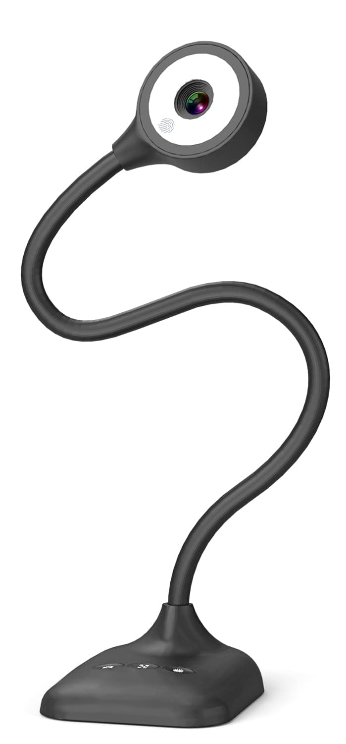 USB Document Camera for Teachers, Webcam/Doc Camera for Classroom with A3 Format, 3-Level LED Lights, Image Invert, Fold, Dual mic for Mac OS, Windows, Zoom, OBS Work with Distance Learning