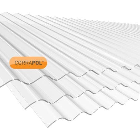 Corrapol Clear Polycarb Corrugated Sheet 840 X 3050