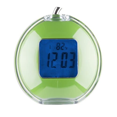 VSENCE Desk LED Digital Talking Alarm Clock with Five Music Bell for Kids (Green)