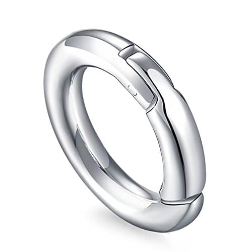 MESINYA 316L Stainless Steel Spring Snap Clip Trigger Clasp Lock Loaded Gate Locking Hook Chain Carabiner …