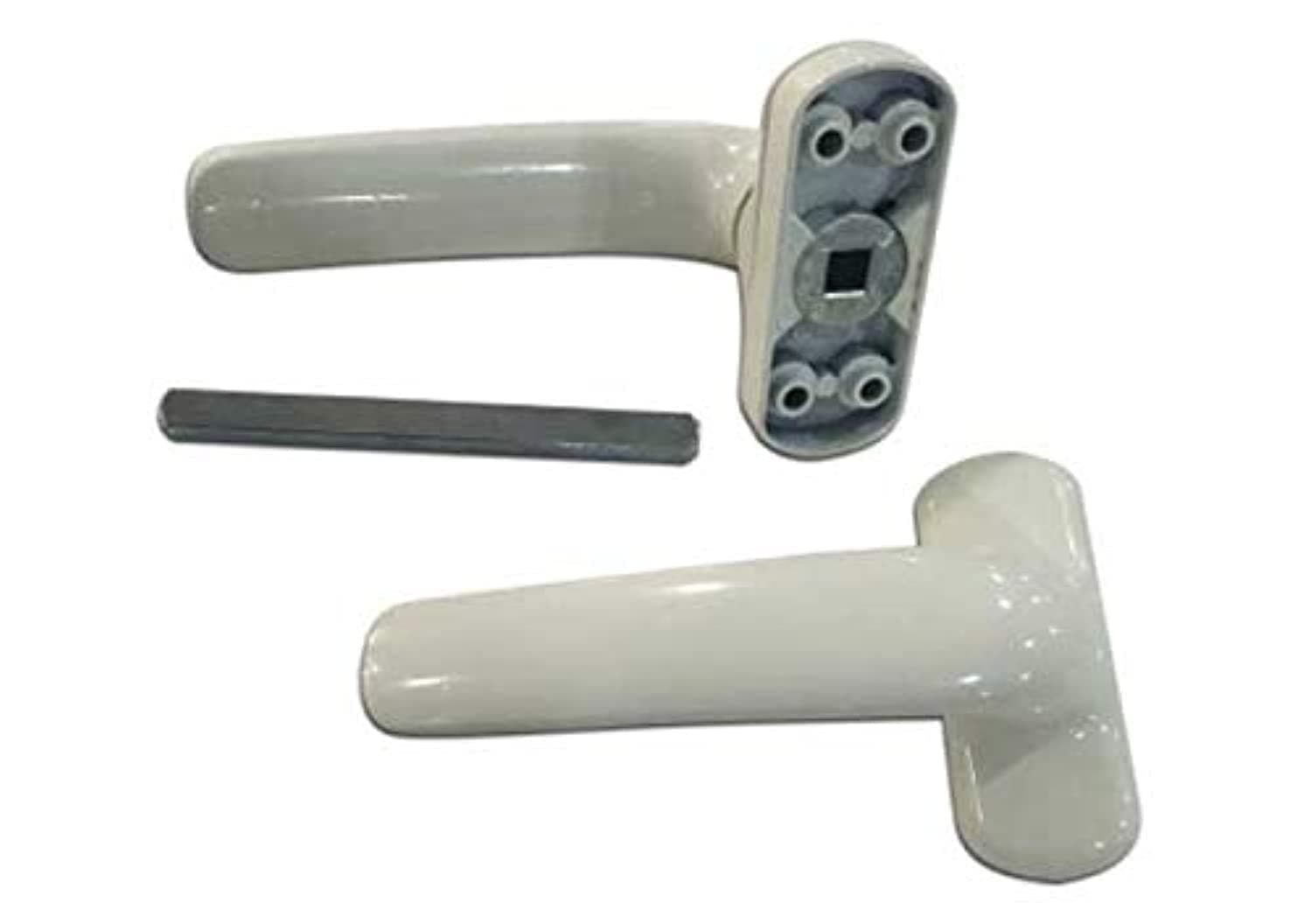 Aluminum Door Handle with 4 Screw (White)