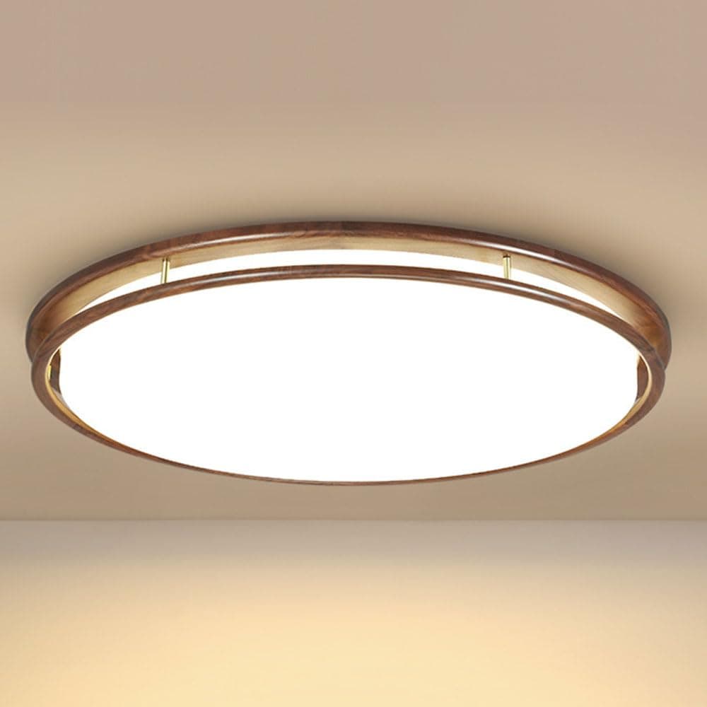 Dimmable Ceiling Light Fixture LED Celing Lamp 3000K-6000K Modern Semi Flush Mount Ceiling Lights With Copper Accessories Kitchen Close To Ceiling Lamp for Bedroom, Hallway, Living Room, 1-Pack JINXIA