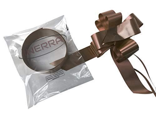 INERRA Wedding Car Decoration Kit - Large 7” Bow - 14 Loop (Ready Made Bow"NOT" Flat Packed) and 7 Metres of Satine Ribbon – Guaranteed Exact Colour Match (Brown)