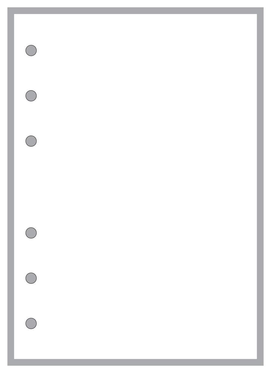 A6 Size Blank Sheets, Sized and Punched for 6-Ring A6 notebooks. Sheet Size 4.13" x 5.83" (105mm x 148mm)