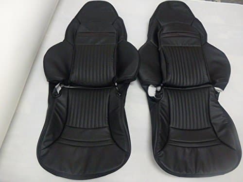 Interior Innovations Bundle Offer Custom Synthetic Leather Seat Covers for Standard Seats with Custom Replacement Seat Foam for C5 Corvette Standard Seats