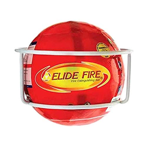 Elide Fire Extinguisher Plastic Standard Size Orange Fire Extinguisher Ball (1.3 kg.)