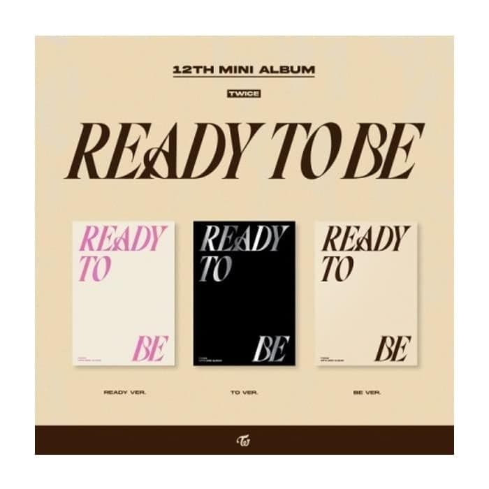 TWICE READY TO BE 12th Mini Album CD+POB+Folding poster on pack+Photobook+Postcard+Message photocard+Photocard+Tracking (TO Version)