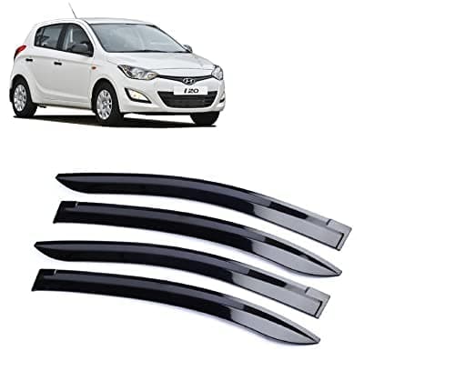 Premium Non-Breakable Car Window Door Visor/Rain Guard/Wind Deflector Compatible for (Hyundai i20 (2008-2013))