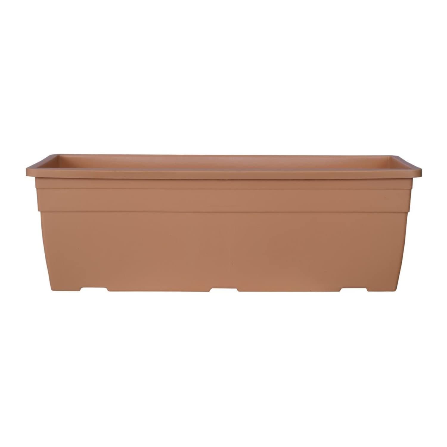Hug A Plant | Reca 40cm Rectangle Window Planter | Pot for Home & Garden (40CM | 15.7 INCH, Pack of 1, Camel)