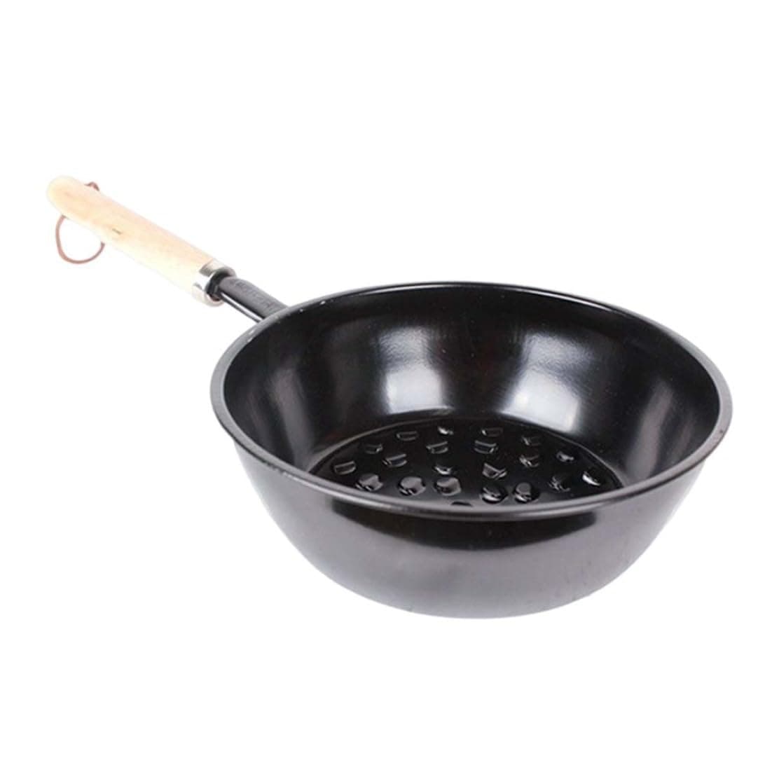 Chimney Starter Safe Wood Handle BBQ Grill Tools Charcoal Starter Basket Pot Portable Camping Barbecue Brazier Charcoal Fire Pot