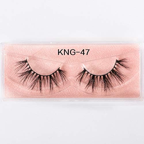 TPXR Eyelashes 3D Mink False lash Natural Long Lashes Dramatic Volume Eyelash Makeup Lash Mink Eyelash faux cils 25mm Eyelash (Color : KNG 47)