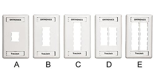 ORTRONICS OR-40300549 Ivory, 1PORT, FACEPLATE