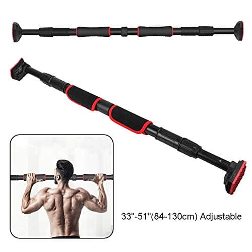 LCK Pull Up Bar, Doorway Pull Up Bar Household Without Screw Installation Horizontal Bar for Home Gym Exercise Fitness, Adjustable Length, Maximum Load of 440 lbs