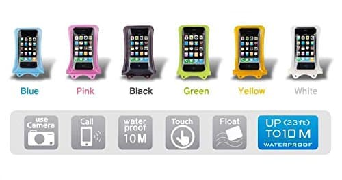 DiCAPac WP-C2 [Universal Waterproof Case] for HTC Desire 816G Dual Sim, 820/Dual Sim, 826, Eye | IPX8 Certified Underwater Protection up 10M (Black)