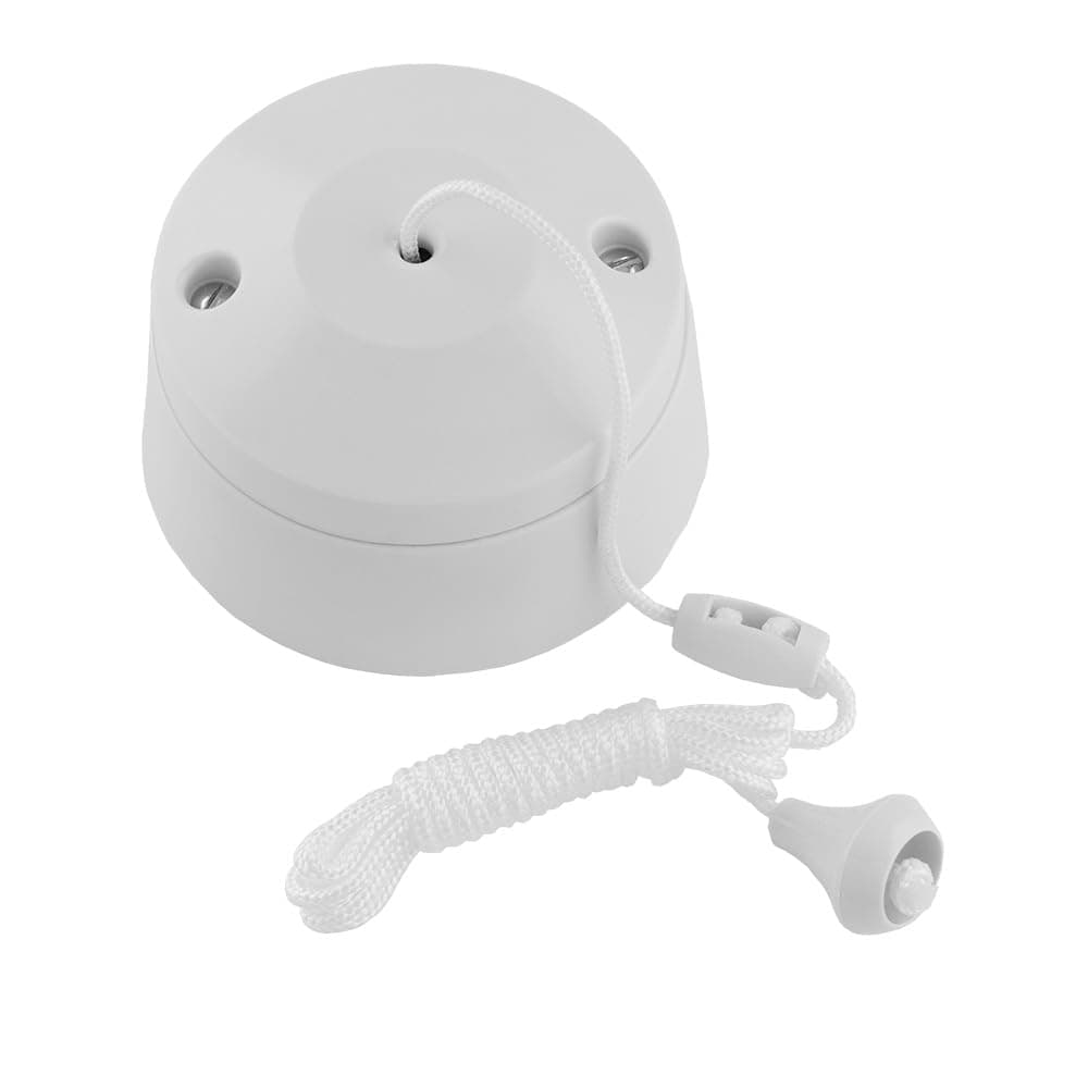 Eurolite PL3212 10A Pull Cord 2 Way Ceiling Switch, White