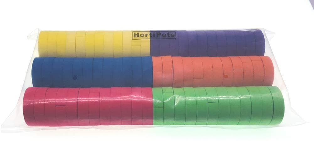 Clone Collars 2 inch Neoprene Inserts Colorful for Clone Machines and 2 in Net Pots Pack of 72 (6-Colors-Mixed)