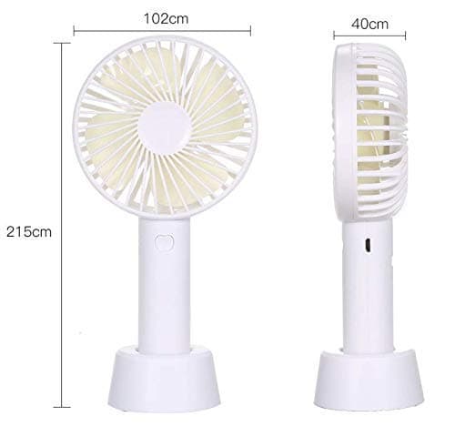 EASYSHOPEE Portable Mini Rechargeable, Mini USB Fan with Handle Multi-Coloured