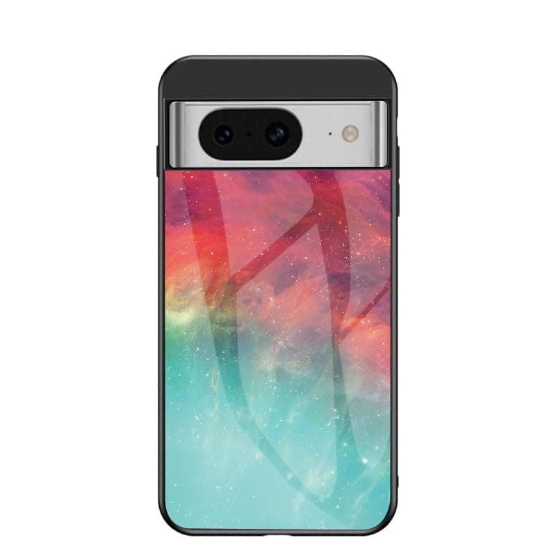 Compatible with Huawei P10 Plus L09 Case,(Tempered Glass Back Plate+TPU Soft Edge) 2 in 1 Phone Case Cover CS