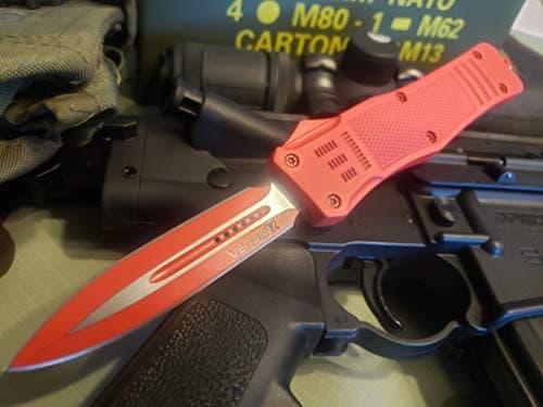 Venom Tactical 2TR Combat EDC Knife - Double Edge Tactical Blade - USA