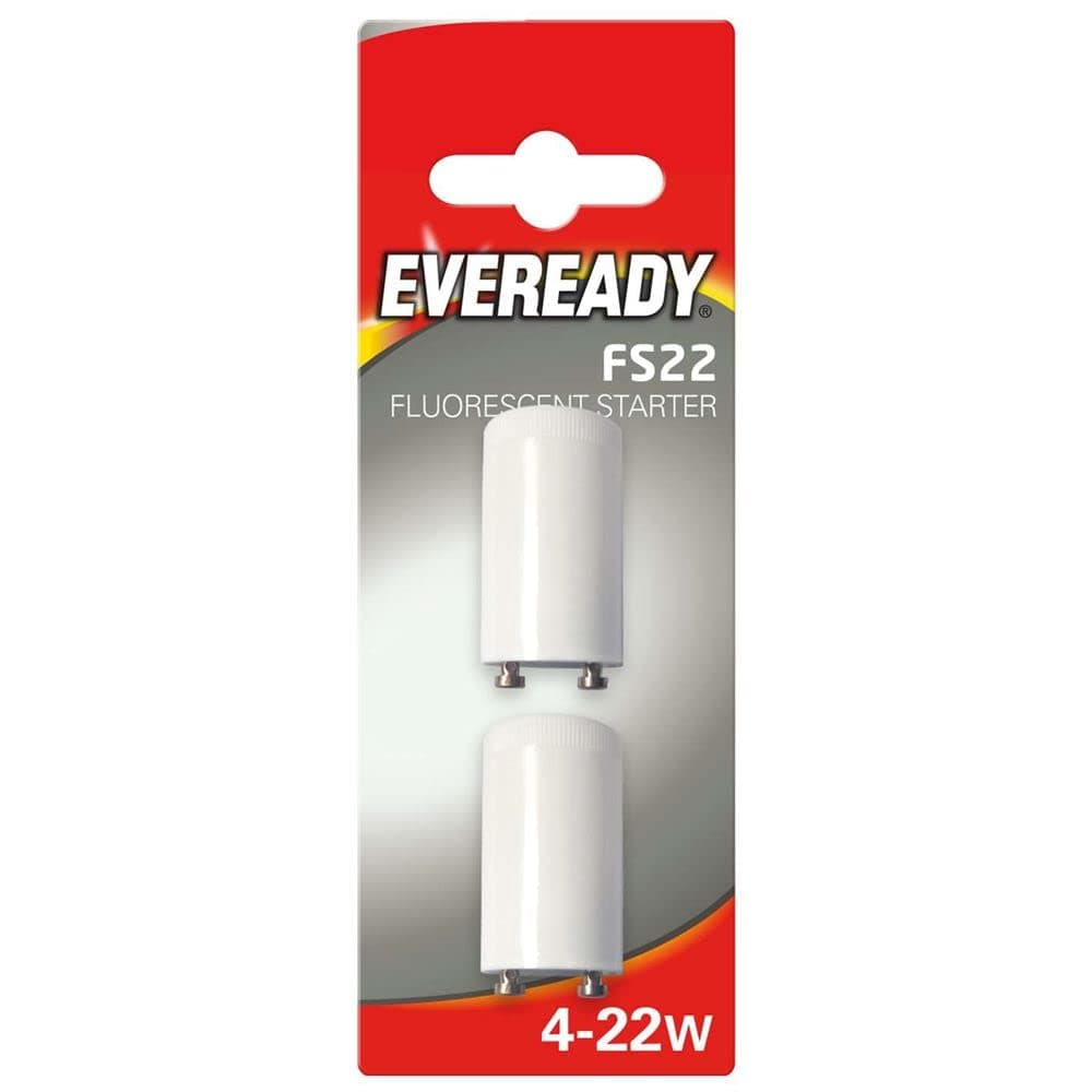 FLUORESCENT TUBE LIGHT STARTER 4-22W TWIN PACK LIGHTING