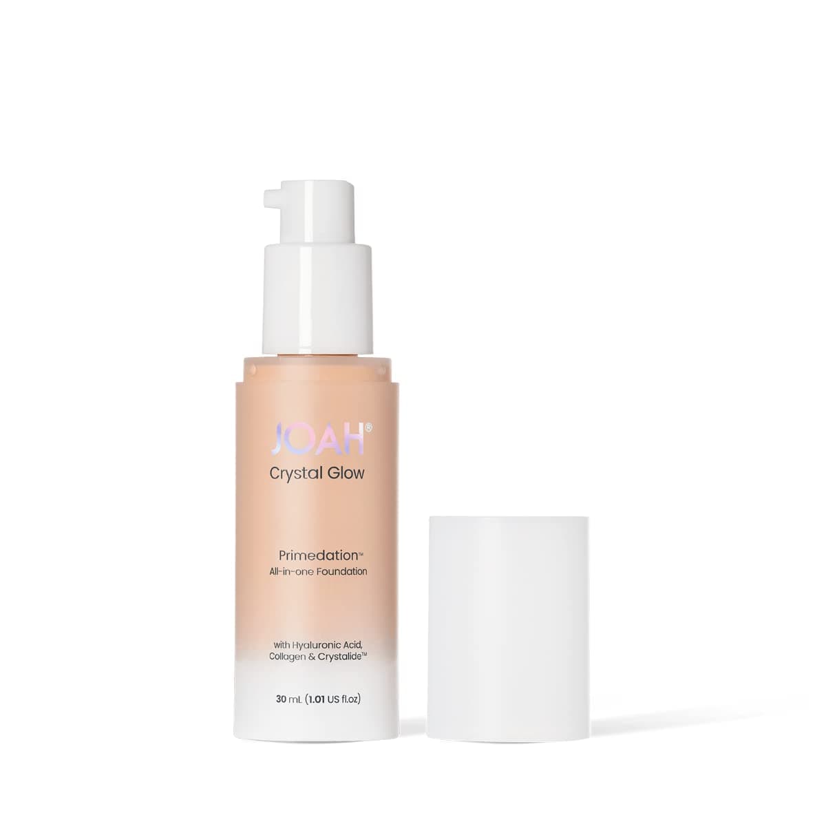 JOAH Primedation Foundation, Multitasking Korean Makeup Foundation with Blurring Face Primer, Luminizer, Hydration & Skin Defense for a Flawless Finish - Dark Medium