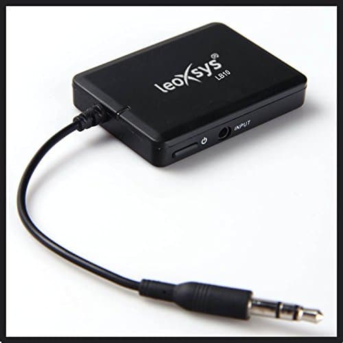 Leoxsys LB10 Wireless Portable Bluetooth Stereo Music Transmitter (Not A Receiver) for 3.5mm Audio Devices (iPod, MP3/MP4,TV, Media Players) Paired with Bluetooth Receiver Dongle