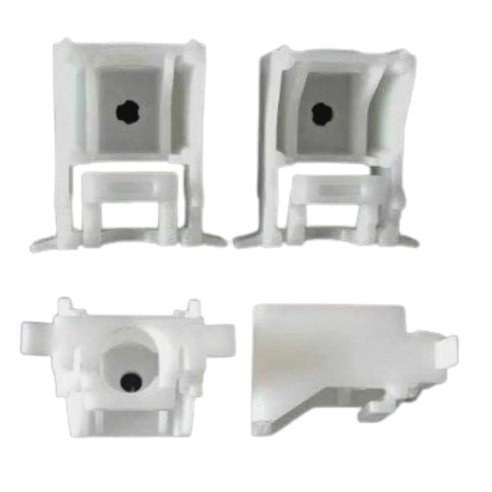 Track and Blind Support Brackets White Caravan Window Curtain Track and Blind Support Bracket for Window Bathroom Shower - Pack of 4.