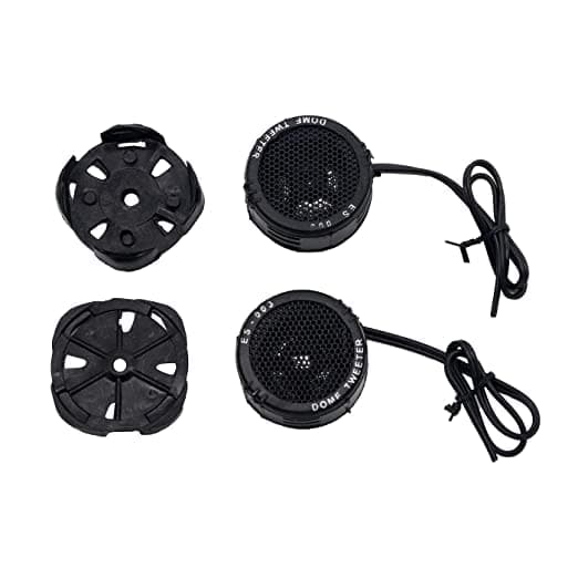 P 1.5Inch High Efficiency Dome Tweeter For Hi-Fi Car Stereo Component System Set Of 2 - Black, Bluetooth