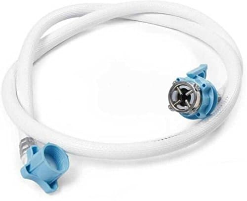 PK Aqua 2 Meter Universal Washing Machine Cold and Hot Water Inlet Flexible PVC Rubber Hose Pipe with Tap Adaptor.