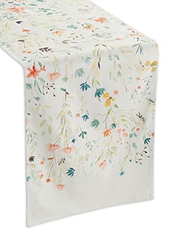 Maison d' Hermine Table Runner 100% Cotton Double Layer Table Runners 108 inches Long Decorative for Home Kitchen Dining Party Baby Shower Wedding Bridal Shower Spring Summer (Colmar, 14.50" x 108")