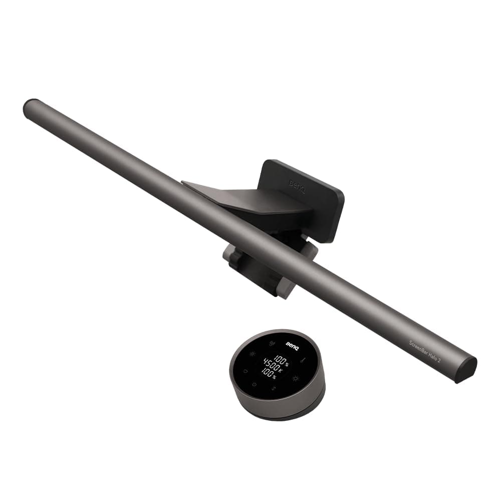 ScreenBar Halo 2 LED Monitor Light - Wireless Controller, Adjustable Brightness & Color Temperature, Eye-Care Light Bar, No Screen Glare, Space Saving, USB Powered