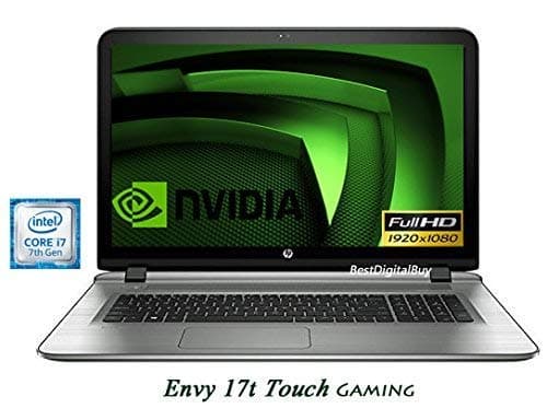 HP Envy Notebook 17-s143cl Touchscreen, Windows 10 Home, Intel Core i7-7500U, NVIDIA GeForce 940MX, 1 TB, Natural Silver (Renewed)