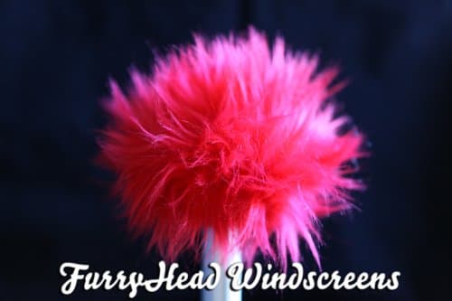 Furryhead Windscreen Red for Zoom H1